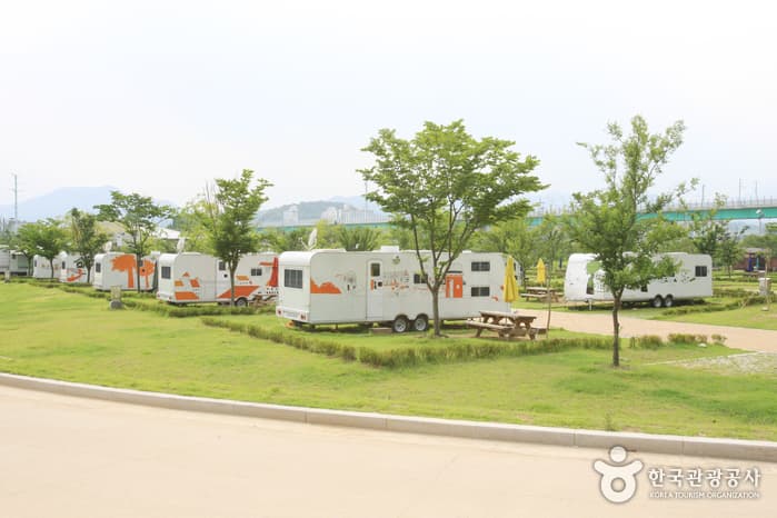 鳖岛汽车露营场자라섬 오토캠핑장