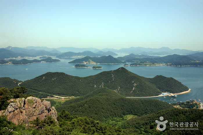 미륵산_한려수도